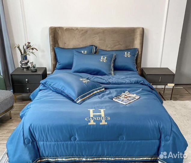 Постельное белье с готовым одеялом евро Candie’s