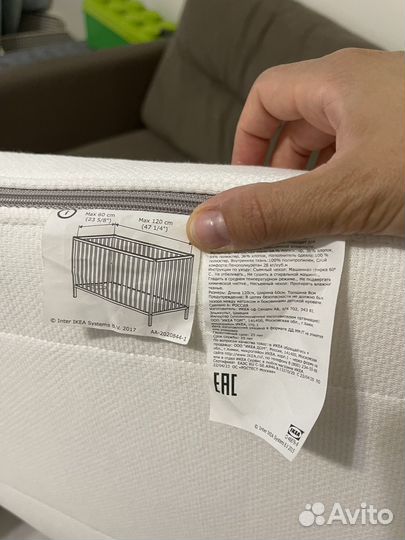 Матрас детский 120 х 60