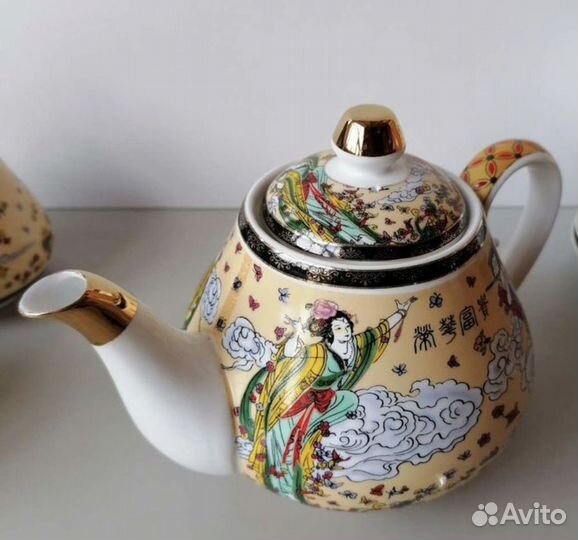 Чайный сервиз в восточном стиле новый на 4 персоны