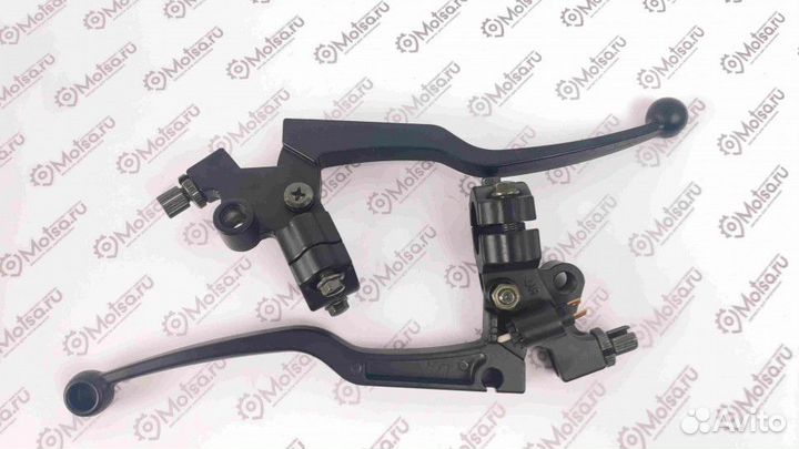 Ручки Иж металл. тормоза/сцепления с кронштейнами