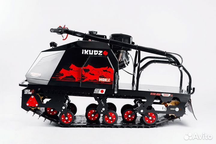 Мотобуксировщик ikudzo 2.0 EKR17 Черно-красно-белы