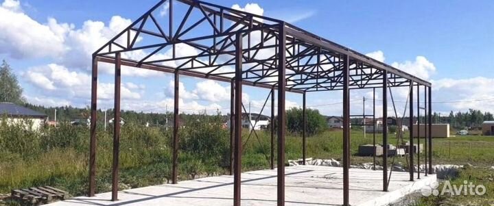 Каркас навеса на заказ