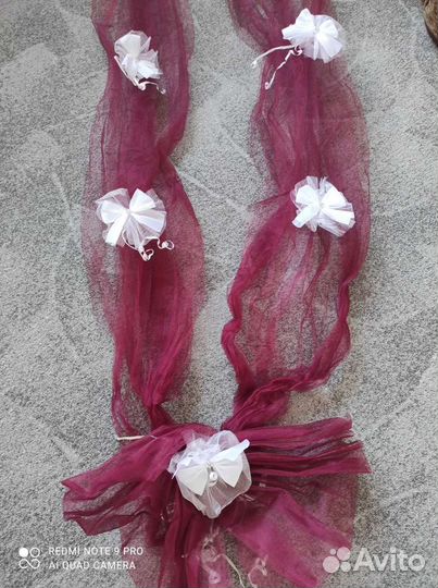 Свадебные украшения на машину