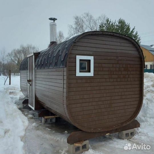 Бани-бочки квадро в наличии