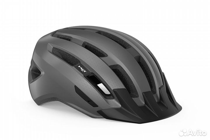 Велошлем MET Downtown mips, серый, размер M/L (58
