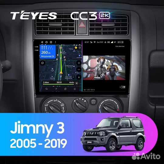 Магнитола для Suzuki Jimny 3 Teyes CC3 2k 4/64