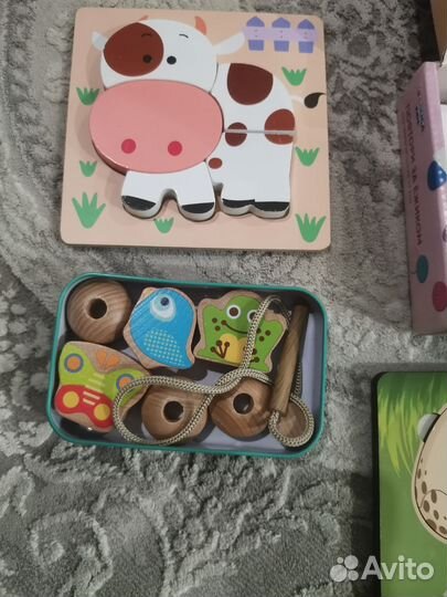 Развивающие деревянные игрушки пакетом