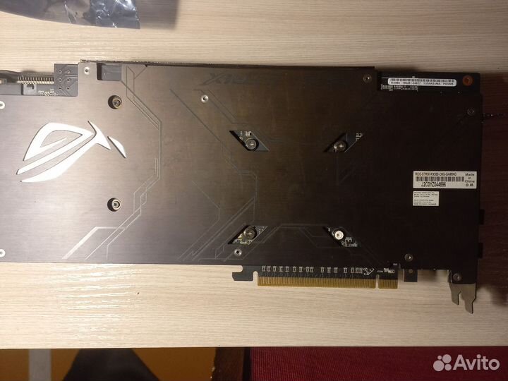 Видеокарта rog srix rx580 gaming 8gb