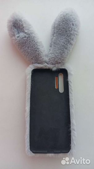 Чехол Realme XT мех, заяц