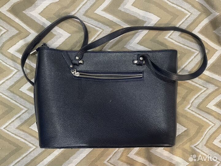 Сумка женская натуральная кожа черная Lakestone