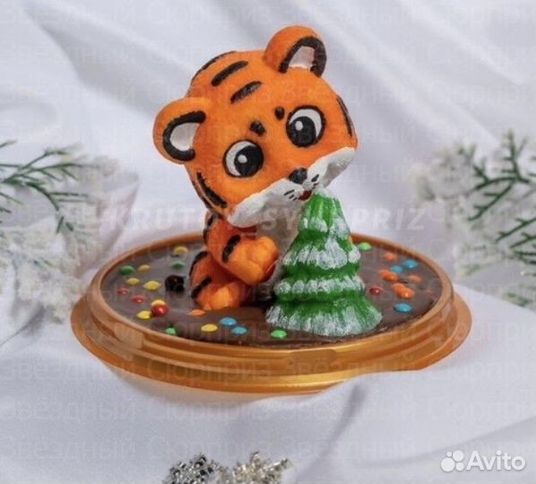 Шоколадные фигурки зверей, подарок детям, украшени