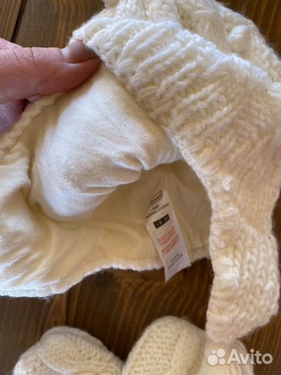 Шапка и варежки комплект St.Bernard