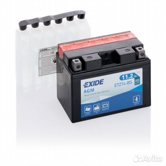 Аккумулятор exide AGM etx14l-BS 12AH 200А (EN)