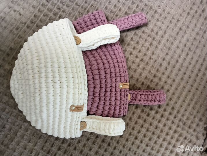 Вязаные корзины