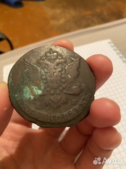 Монета 5 копеек 1764