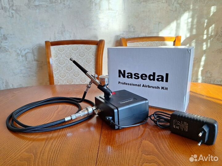 Аэрограф c компрессором для хобби Nasedal NT-19