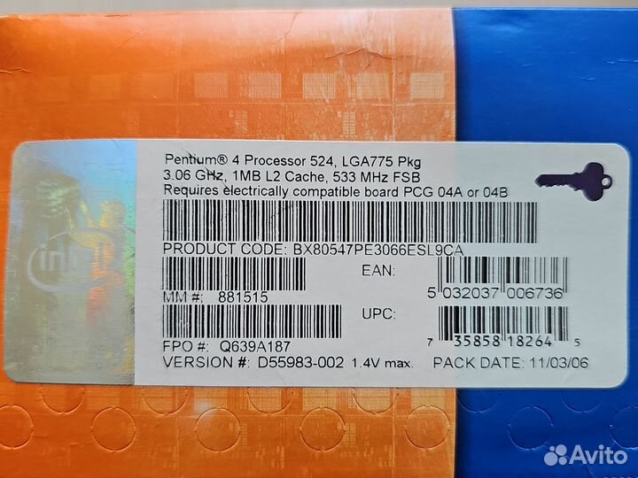 Процессор pentium 4 socket 775