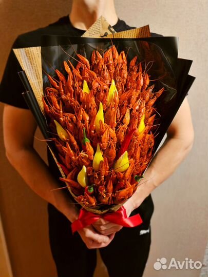 Букеты из раков/вкусный мужской букет/раки/подарок