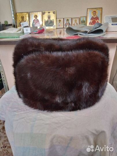 Мужская норковая шапка формовка