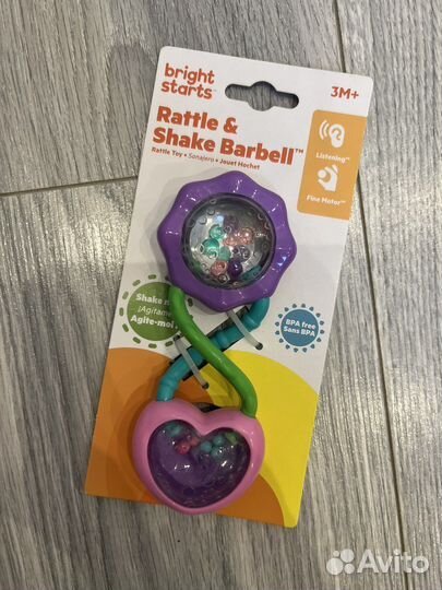 Погремушка Bright Starts Сердечко