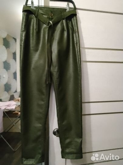 Брюки кожаные