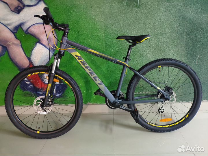 Велосипед aspect nickel Серо-желтый