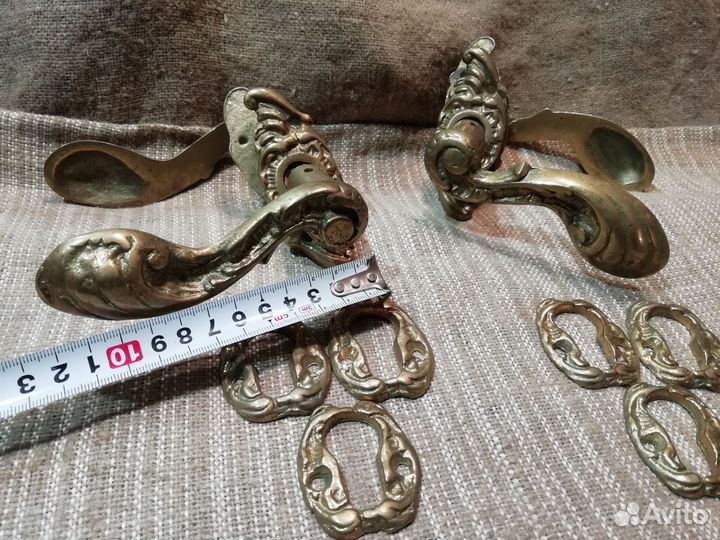 Дверная ручка литьё Латунь СССР