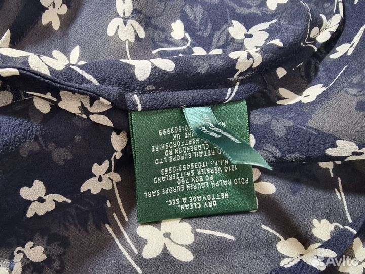 Шелковая элегантная блуза Ralph Lauren XS