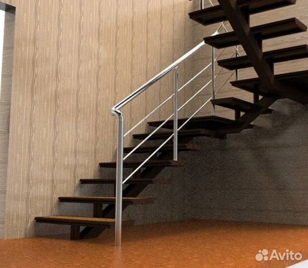 Лестница металлическая на второй этаж