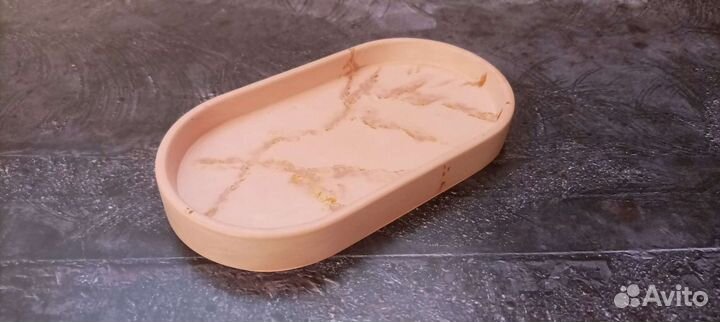 Поднос из гипса, подставка, поддон