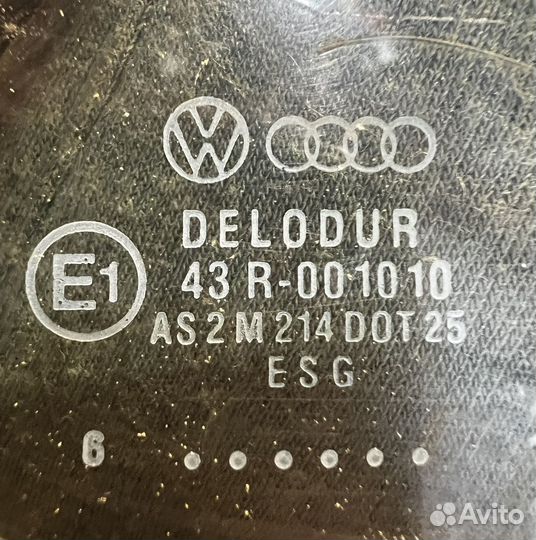 Стекло заднее правое Volkswagen Passat B2