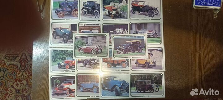 Ретро автомобили,комплект открыток 18шт