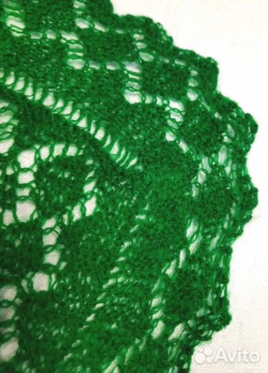 Шарф зелёный Ретро