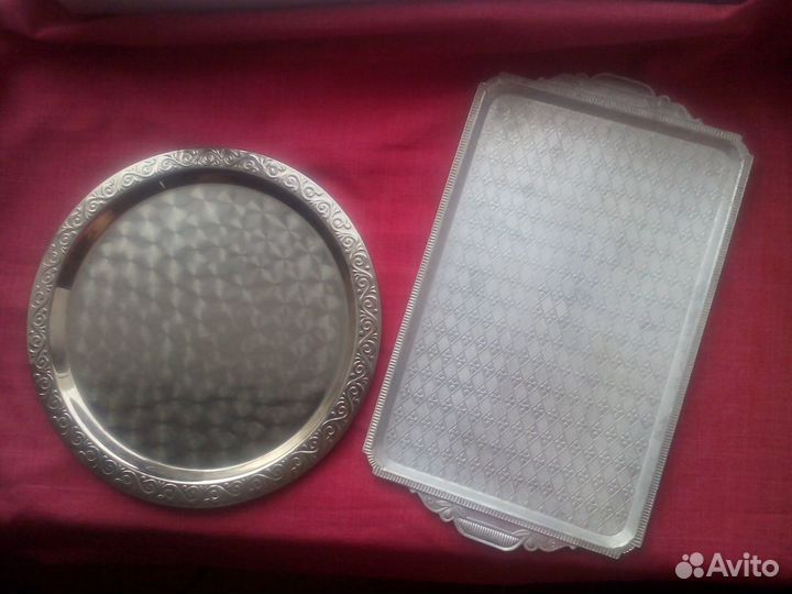 Латунный, Разнос, Поднос под самовар, СССР