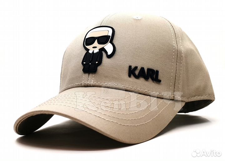 Бейсболка Karl Lagerfeld бежевая