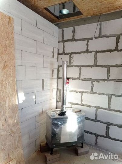 Печь камин на дровах