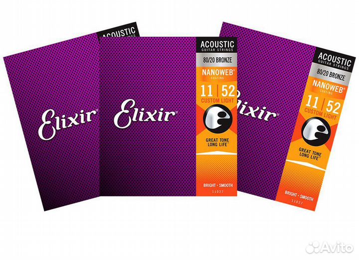 Струны elixir для акустической гитары