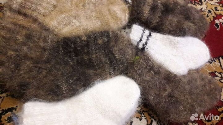 Носки из 100 собачьей и овечьей шерсти