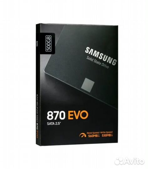 500 гб SSD накопитель samsung 870 EVO (MZ-77E500B