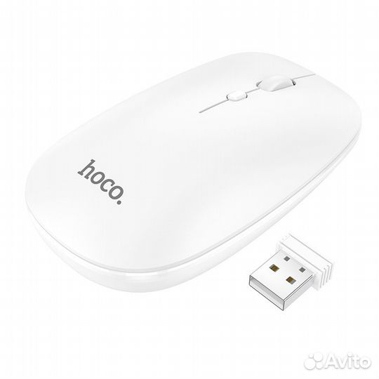 Мышь Hoco GM15 (Bluetooth + USB, 2.4Гц, 10м)