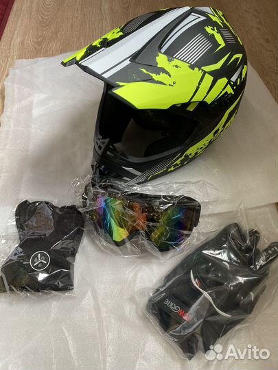 Мото шлем кросс и эндуро