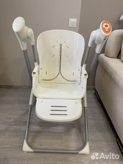 Стул для кормления 2 в 1 Baby Go музыка качели