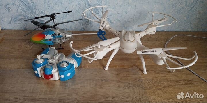 Вертолет квадрокоптер на запчасти как на фото