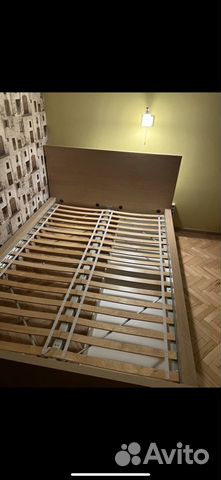 Кровать двухспальная IKEA malm 140/200
