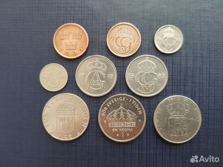 Монеты Швеции