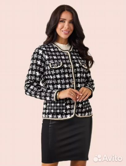Жакет твидовый р. 48-50