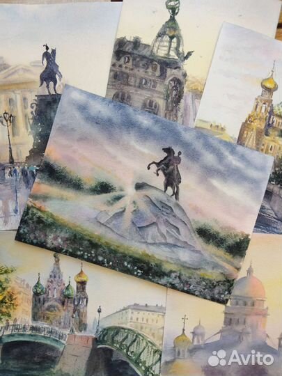 Санкт-Петербург в акварели, картины