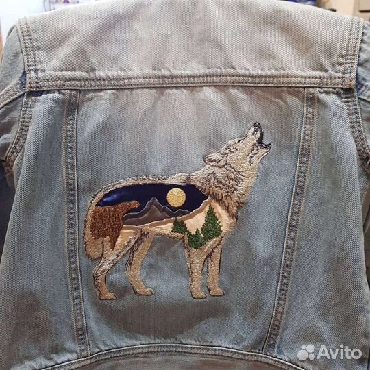 Машинная вышивка - толстовки джинсовки нашивки