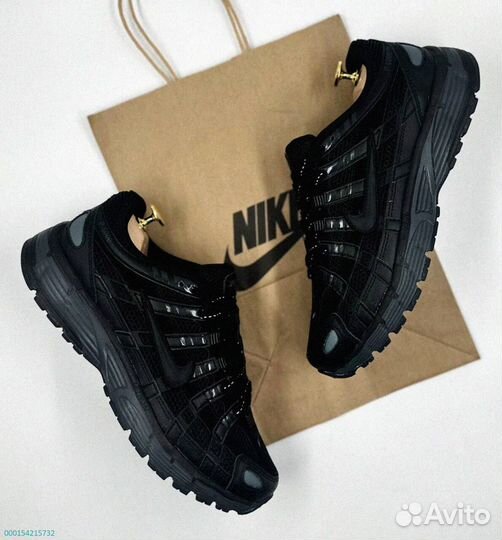 Элегантные черные кроссовки Nike P-6000