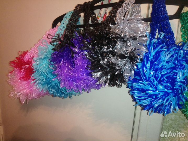 Мочалки ручной вязки